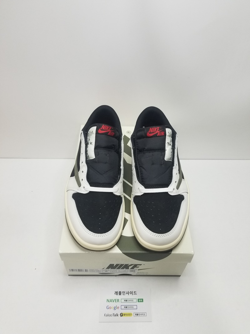  [AIR JORDAN] 트래비스 스캇 x 에어조던1 로우 올리브 DZ4137-106 남녀공용