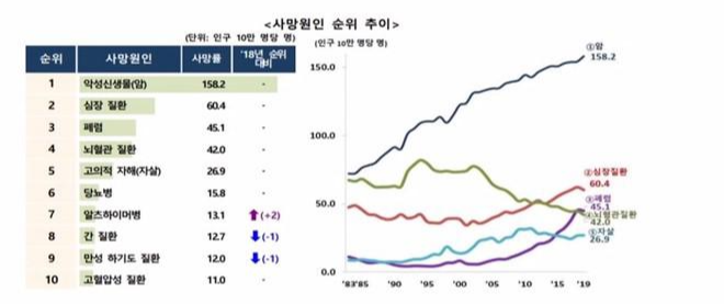  10대 사망 원인 1위 암. 암과 림프에 대한 이해