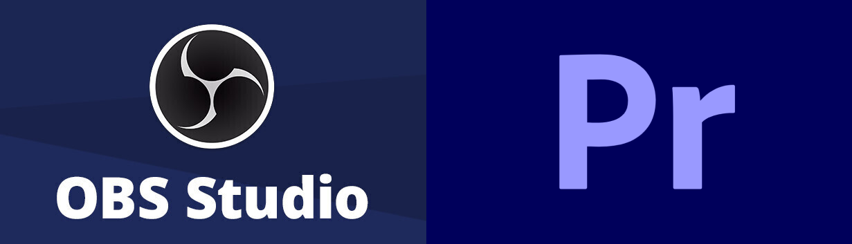 OBS와 프리미어 프로 로고