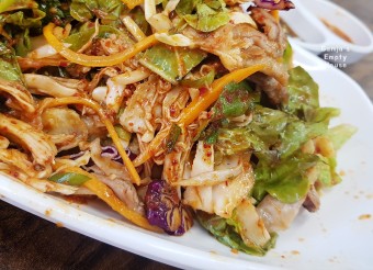 막국수 닭무침 닭곰탕