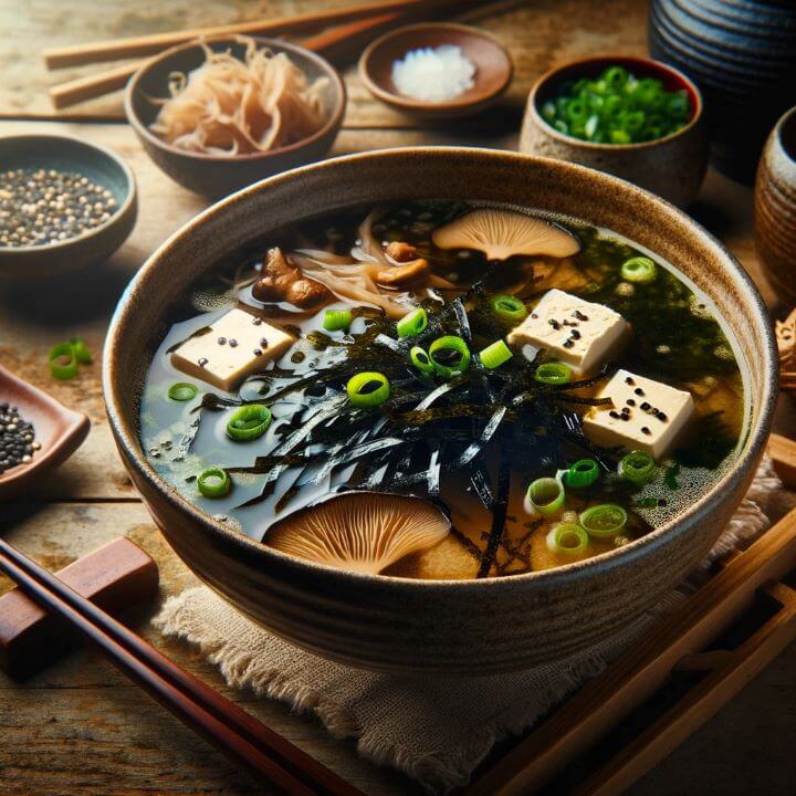 곰피 미역 데치기 요리 및 효능 손질법 - 4. 곰피 미역을 활용한 요리 추천 - 4.2 곰피 미역 된장국 곰피 데치기