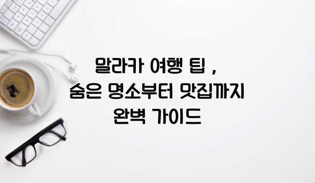말라카 여행 팁