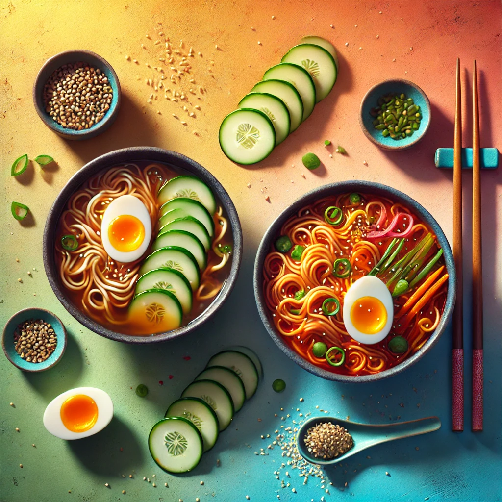 콩국수 vs 비빔국수