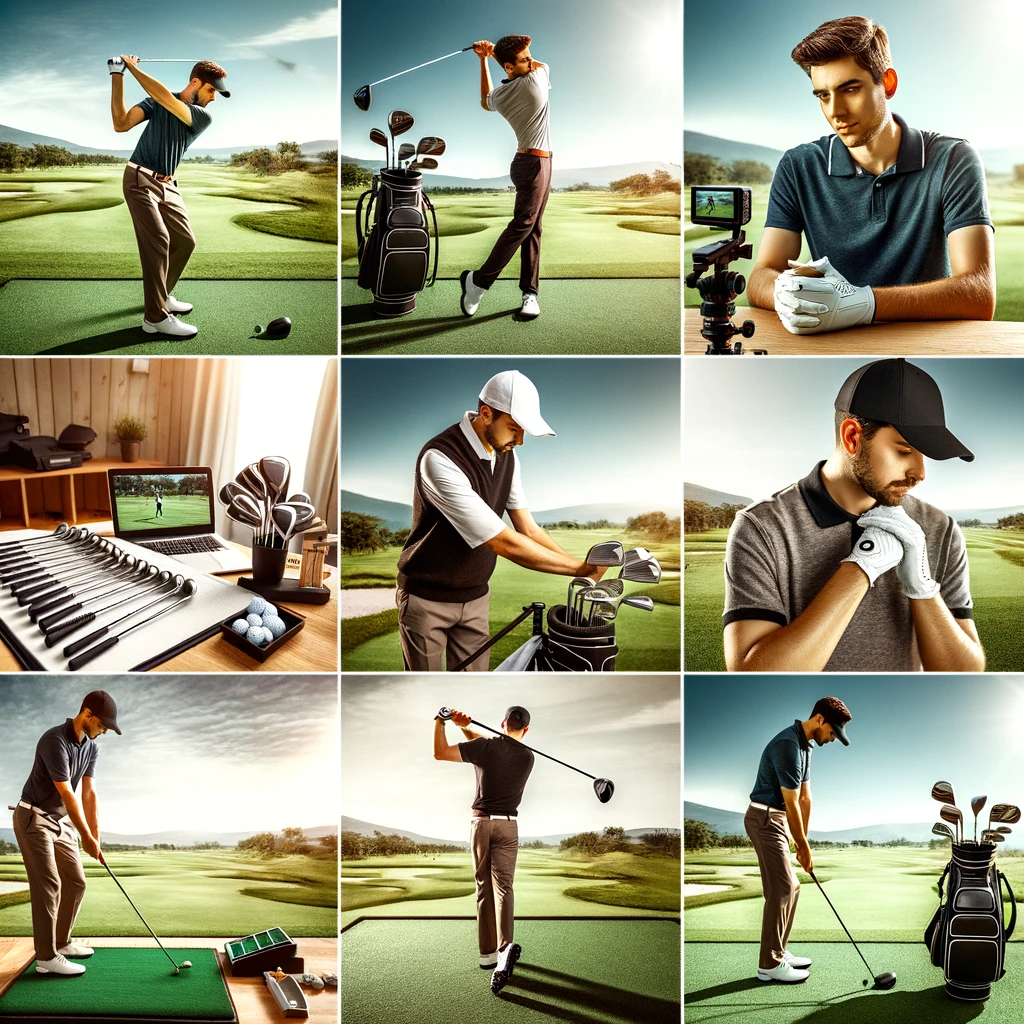 골프 스윙 기술의 기초: 초보자를 위한 완벽한 안내서 - 훈련과 연습&#44; 올바른 클럽 선택&#44; 전문 강사와 레슨&#44; 비디오 분석