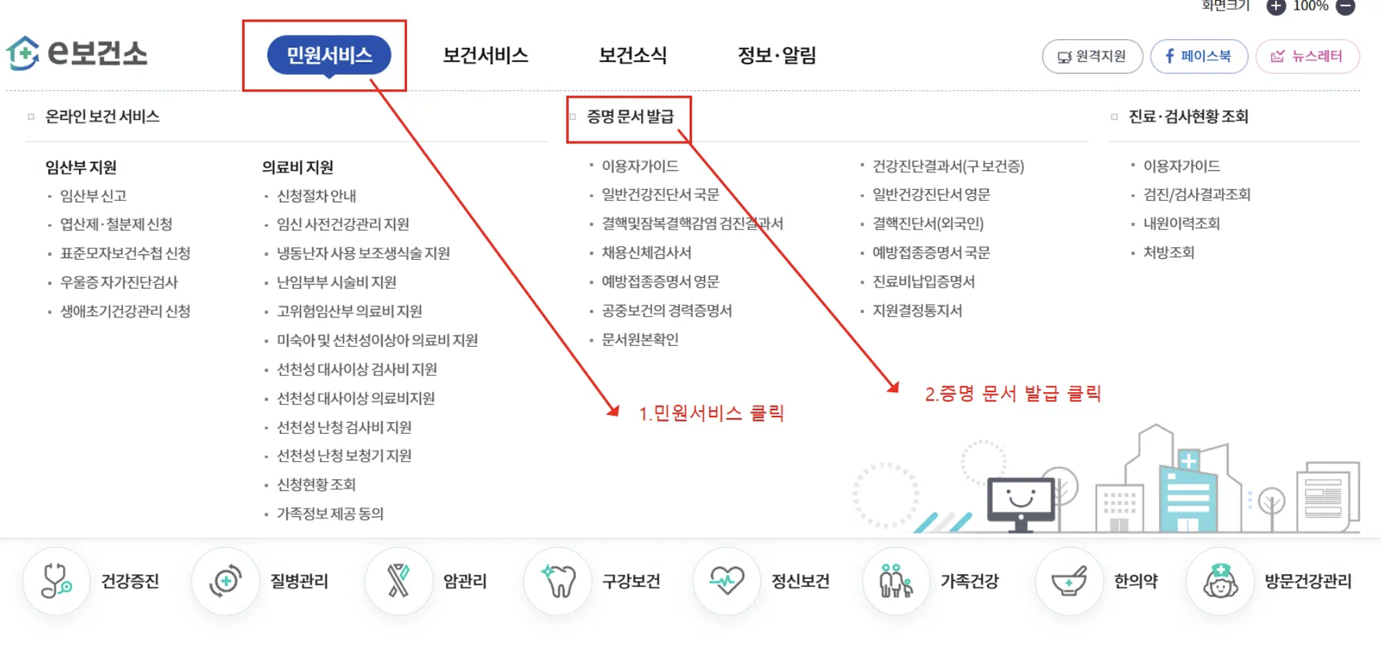 보건증 인터넷발급 방법 (초간단 3분 완성)