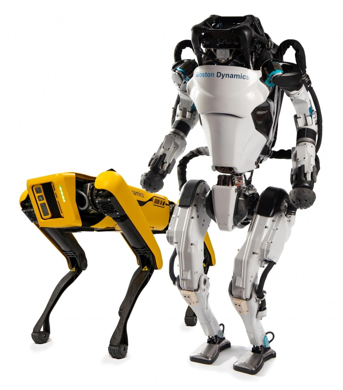 보스턴다이내믹스가 개발한 사족보행 로봇 개 ‘스팟’과 휴머노이드 로봇 ‘아틀라스’.