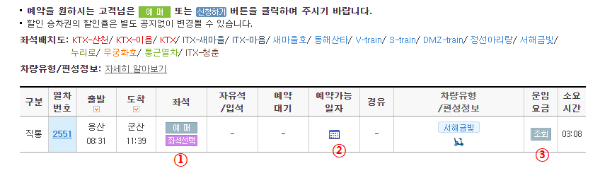 서해 금빛열차 온돌마루 예약