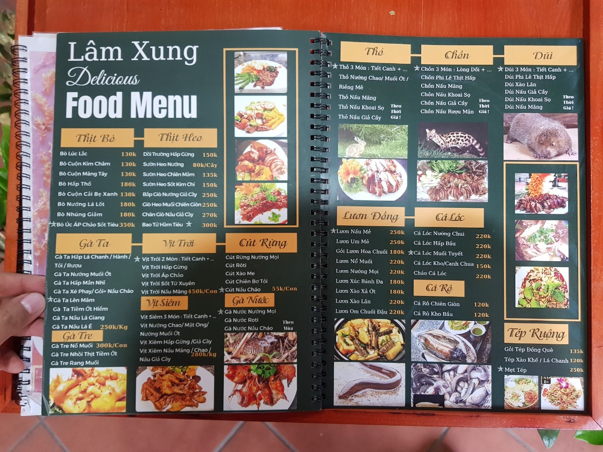 호치민 동나이 연짝 로컬 식당 람쏭콴(LAM XUNG QUAN) 메뉴(3)