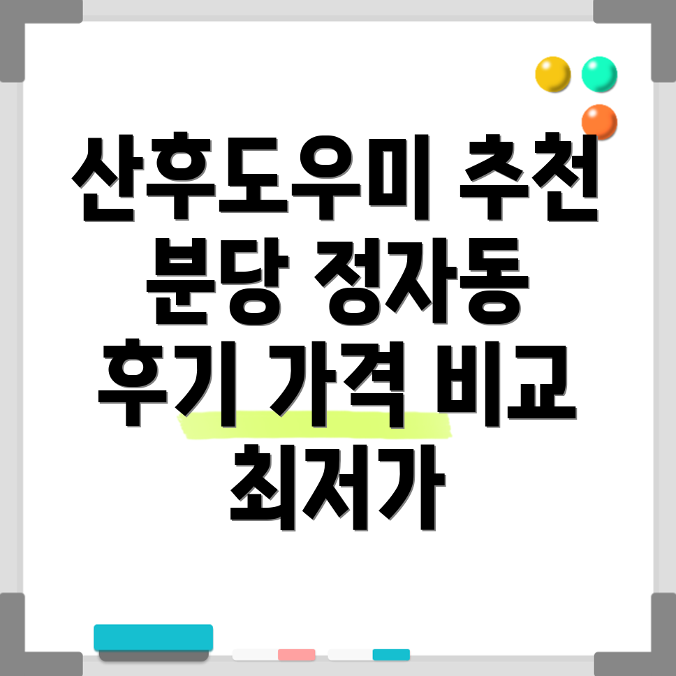 분당 정자동 산후도우미