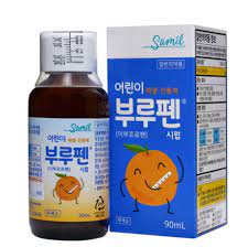 치통, 귀앓이, 인두염, 두통, 생리통, 감기, 해열에 효과가 있는 어린이용 이부프로펜시럽 1