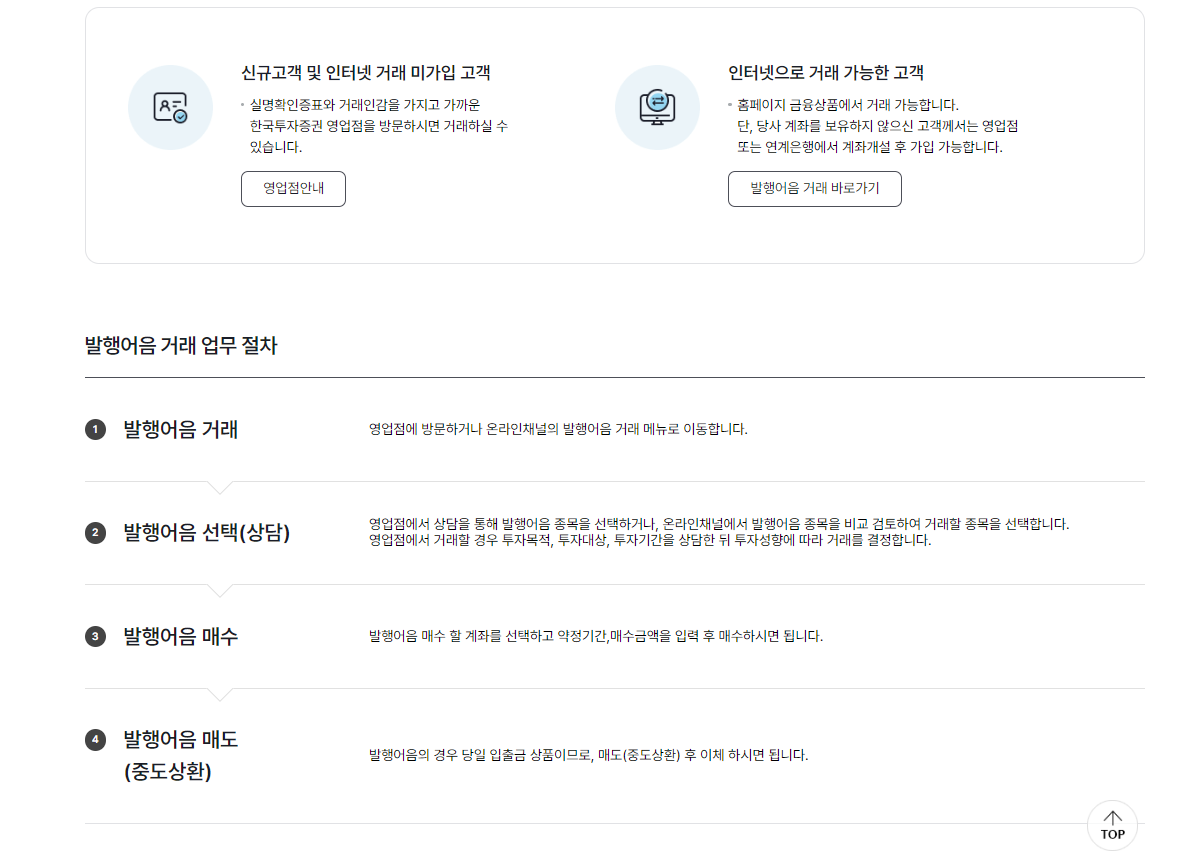한국투자증권 발행어음