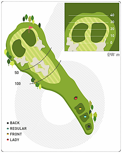 천안상록CC 중 코스 6번 홀