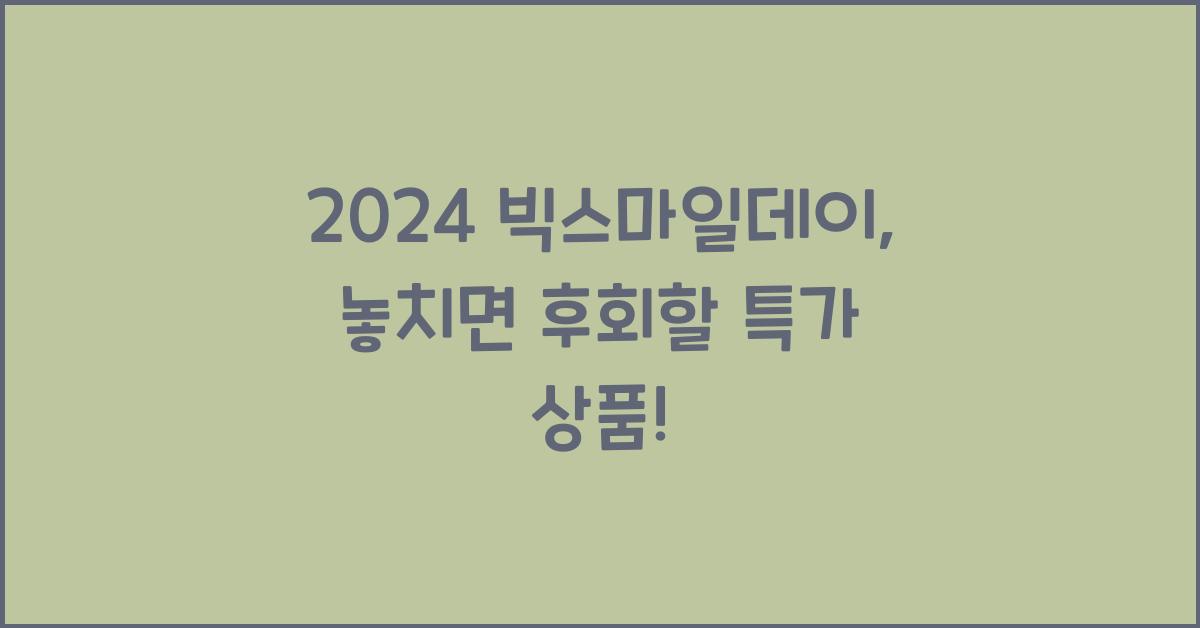 2024 빅스마일데이