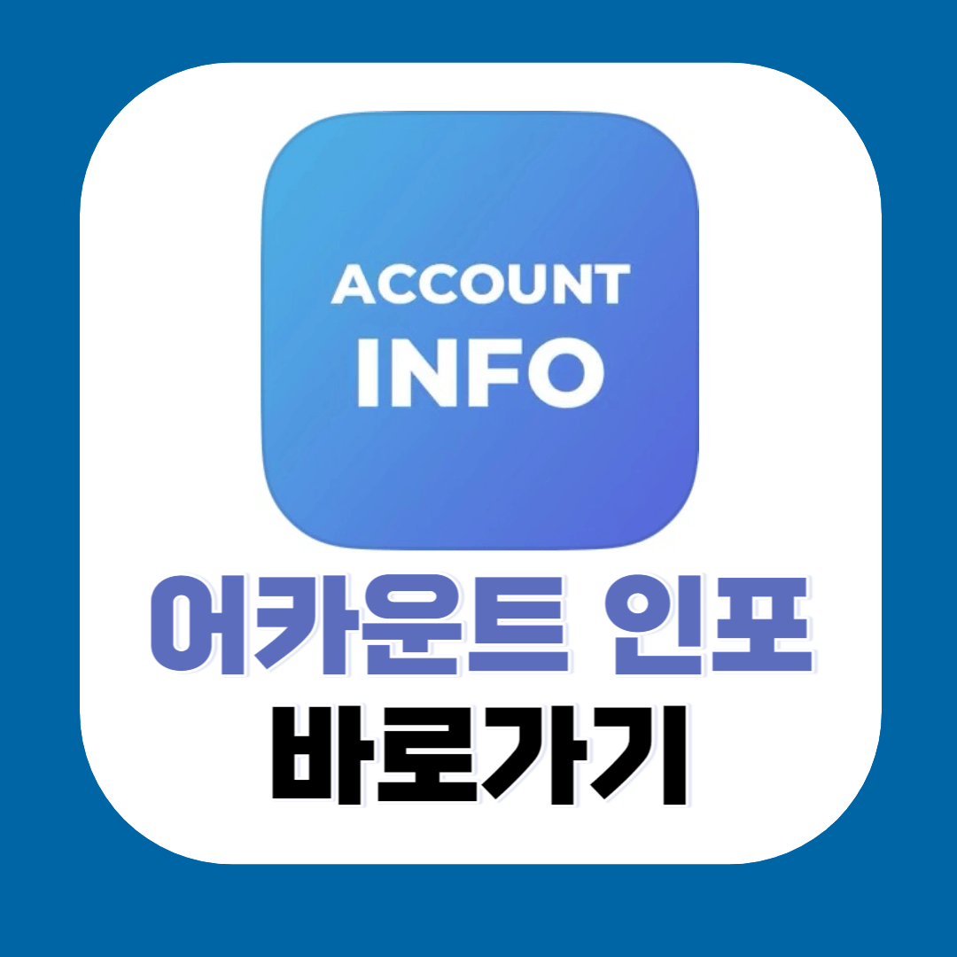 어카운트인포 홈페이지 바로가기