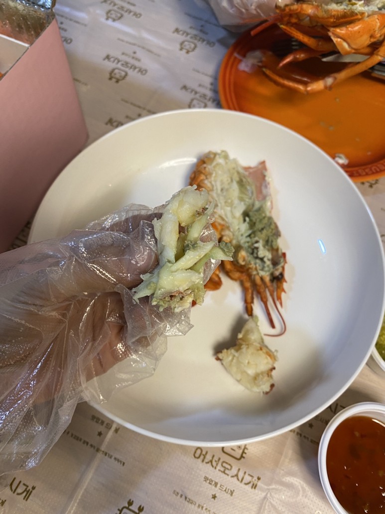 맛집 어서오시게 ft.대게손질법 홈파티음식배달 학동역 43