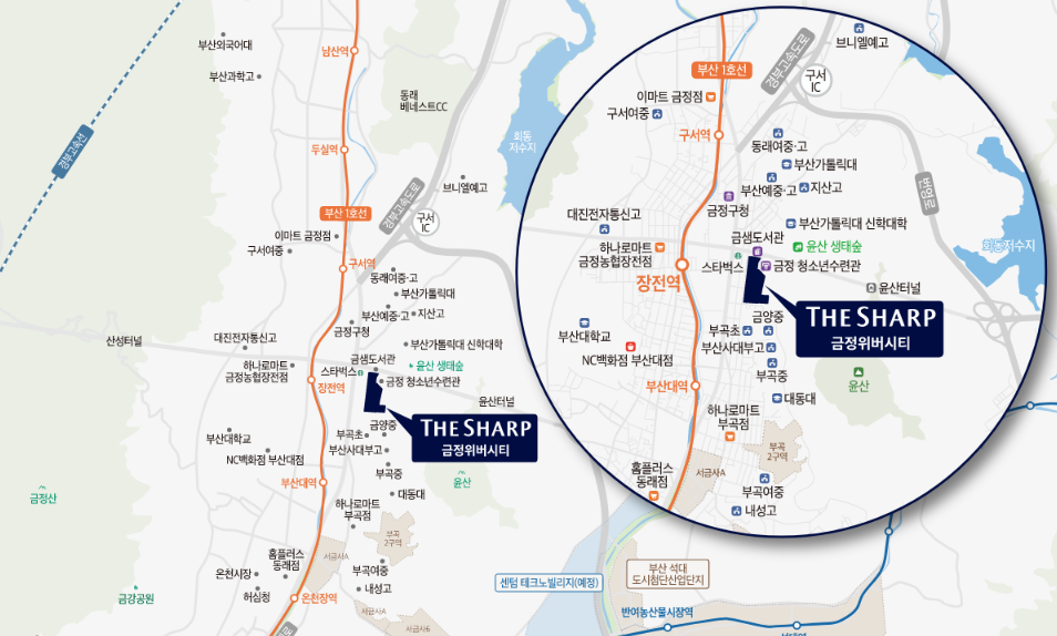 더샵 금정위버시티 입지환경