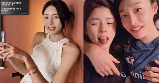  이다영, 김연경과 팔베개 셀카