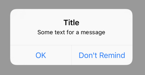 ios Dialog