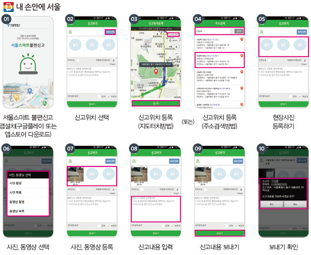서울스마트불편신고-앱-사용방법
