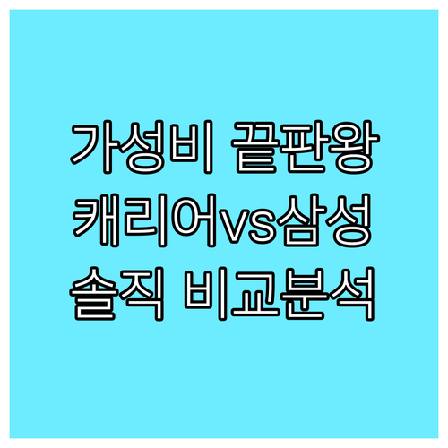 가성비 공기청정기 추천! 캐리어 vs