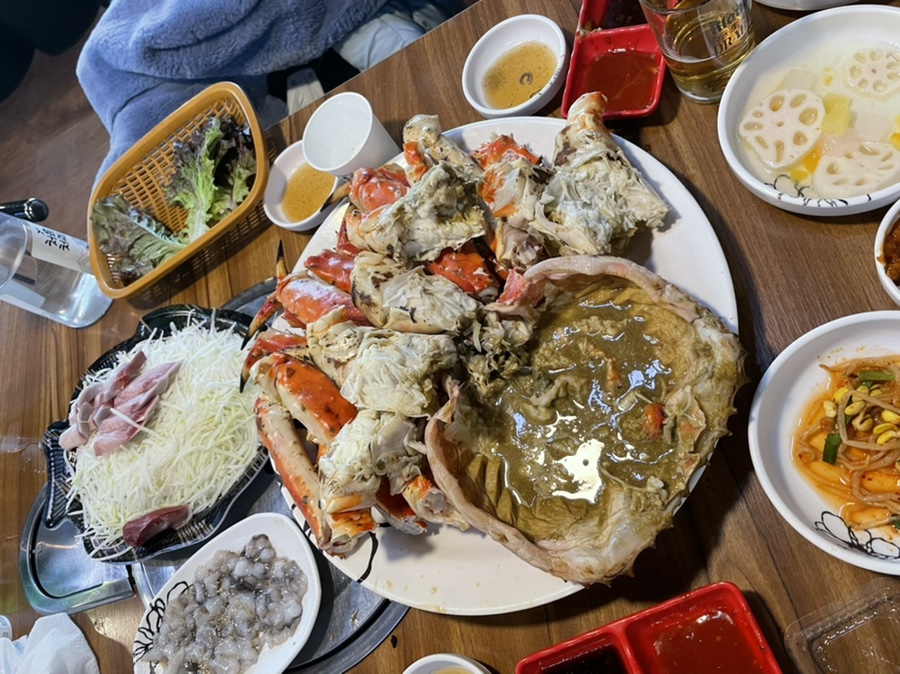 3kg 방어회까지 입호강한날 가락수산시장 킹크랩 6