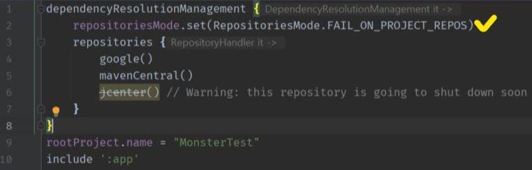  [Error] but repository 'maven' was added by build file 'build.gradle'