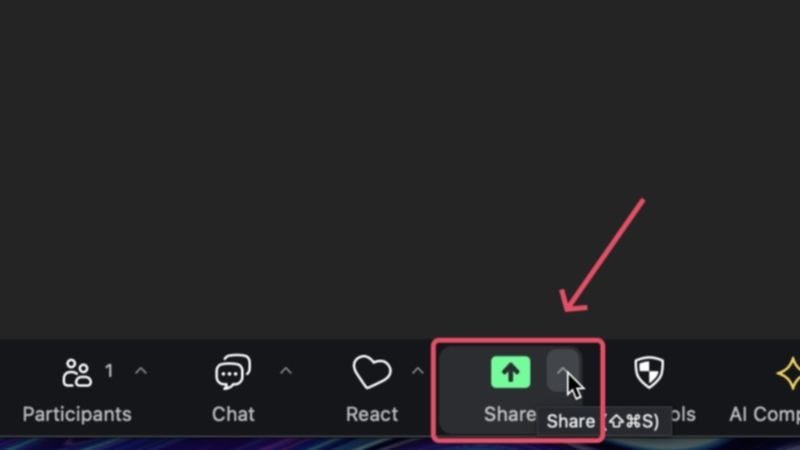 비디오 회의 앱(Zoom)을 사용하여 Mac에서 화면 녹화