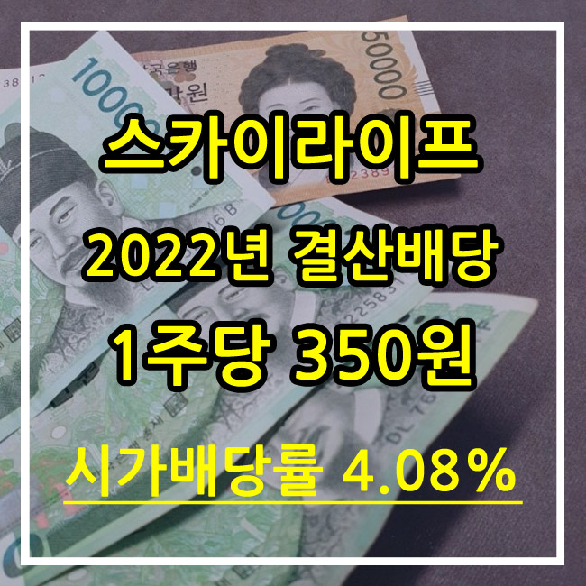 스카이라이프 2022년 결산배당 공시