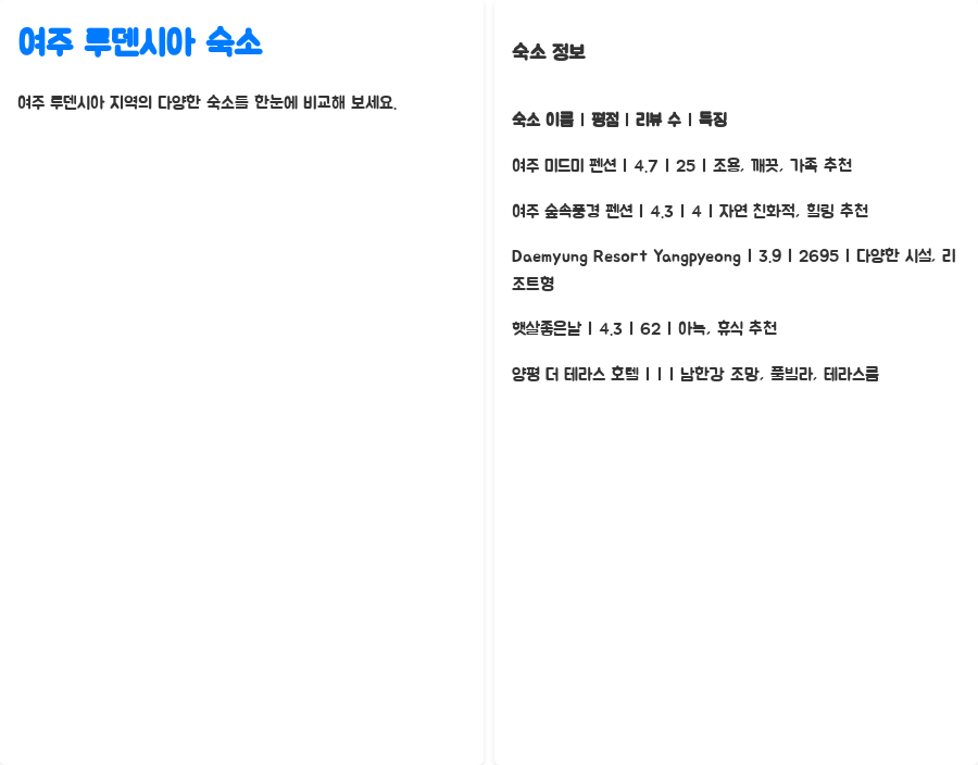여주 루덴시아 숙소, 놓치면 후회할 BEST 5 - 여주 루덴시아 숙소 한눈에 보기 여주 루덴시아 숙소, 놓치면 후회할 BEST 5 - 여주 루덴시아 숙소 한눈에 보기