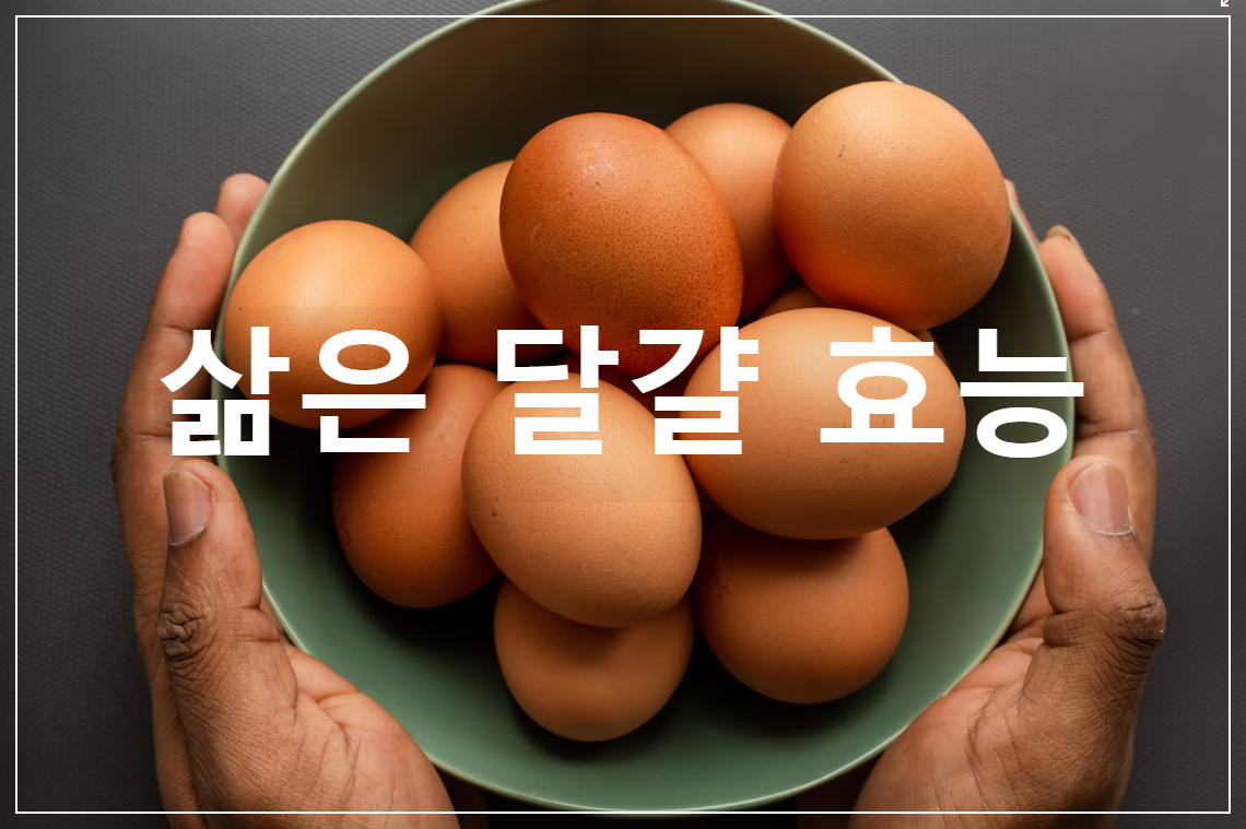 삶은 달걀 효능