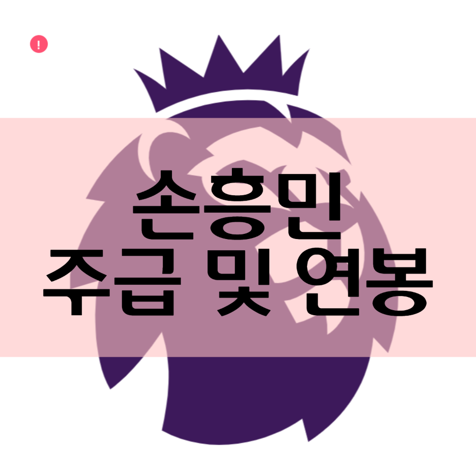  손흥민 주급 및 연봉 확인