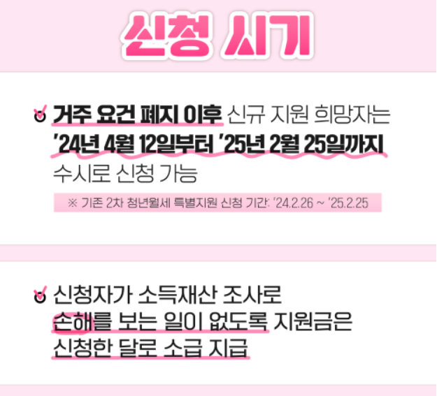 청년 월세 지원 신청방법