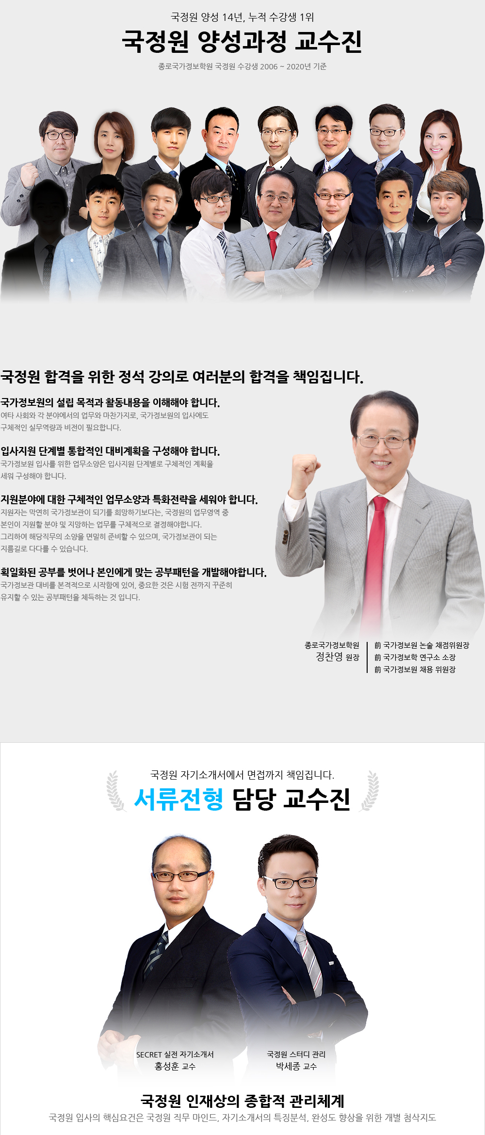 국정원 채용 대비 학원과정 (자소서, NIAT, 논술, 면접)