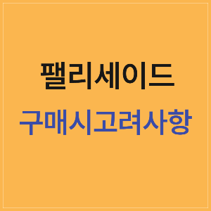 현대 팰리세이드의 특징과 장점, 구매시 고려해야할 단점, 새차 구매 시 유의해야 할 사항