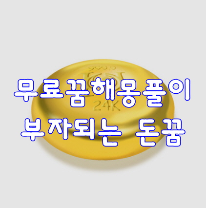  무료꿈해몽풀이 부자되는 돈꿈