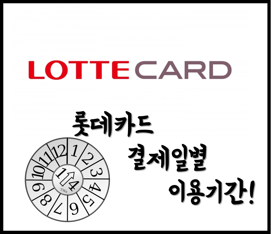  [생활의지혜] 롯데카드 결제일별 이용기간 알아보기 및 홈페이지 확인하는 방법!