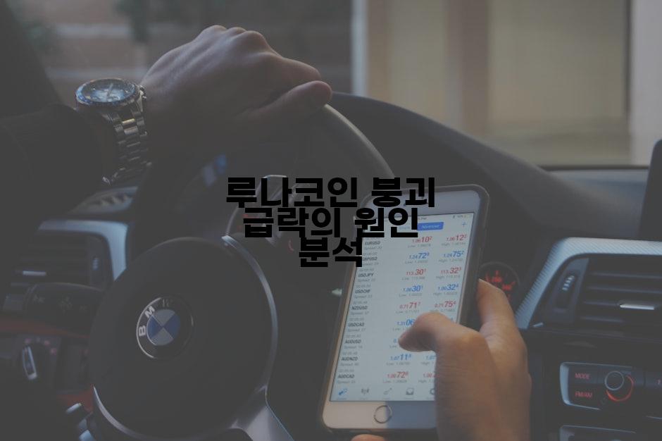 루나코인 붕괴 급락의 원인 분석