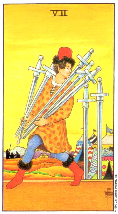  [마이너/소드/정방향] Seven of Swords (소드 7번) 해석/풀이/키워드/정리