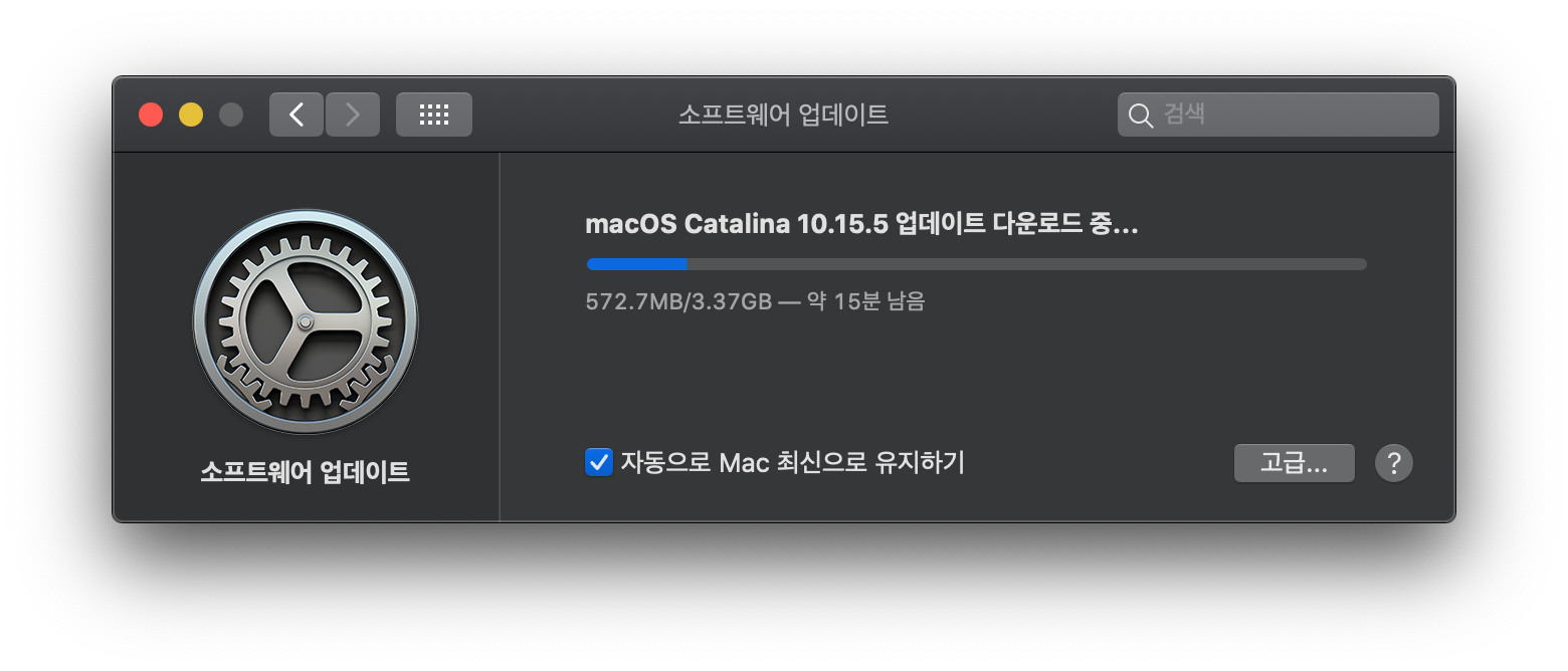  맥 카탈리나 10.15.5 업데이트(배터리 성능 관리 등)
