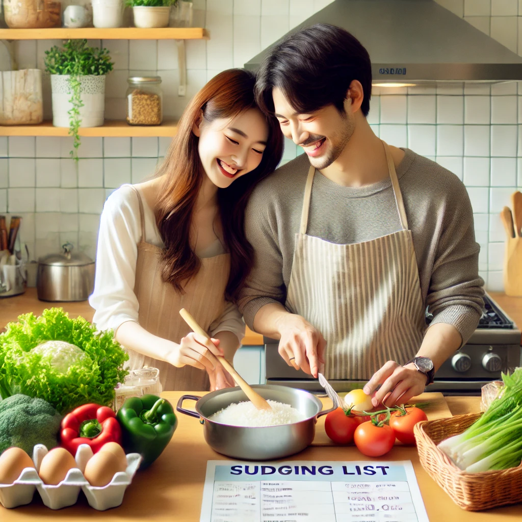 신혼부부 장보기 관련 사진