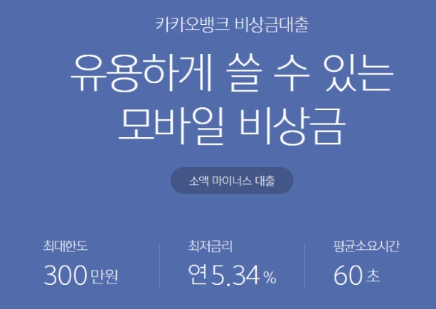 카카오뱅크 긴급대출