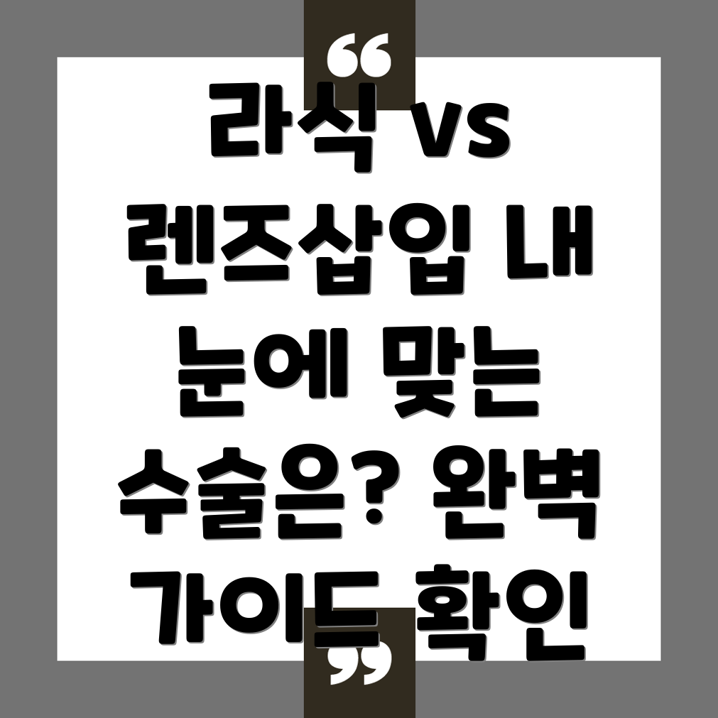 시력교정수술