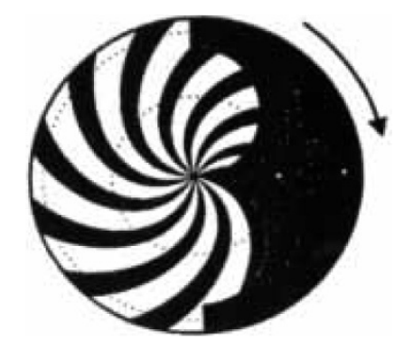 Curved Spoke reticle은 수평선과 같은 관계없는 직선의 입력을 구분할 수 있다