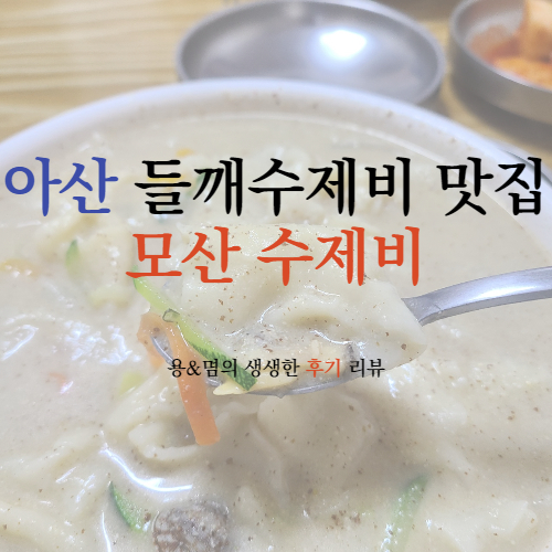  고소하고 양 많은 들깨수제비 맛집 : 모산수제비