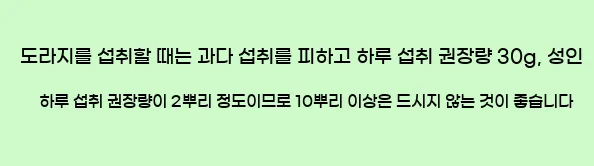  도라지를 섭취할 때는 과다 섭취를 피하고 하루 섭취 권장량 30g, 성인 하루 섭취 권장량이 2뿌리 정도이므로 10뿌리 이상은 드시지 않는 것이 좋습니다
