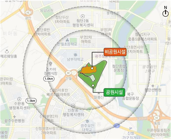  봉산공원 민간공원 특례사업 추진 현황(봉산 제일풍경채)