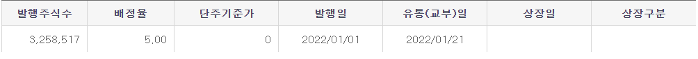  유한양행 무상증자 신주 교부 일정