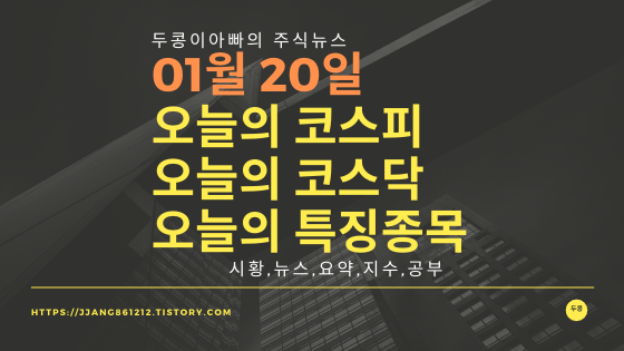  20년 01월 20일 미국주식,특징섹터