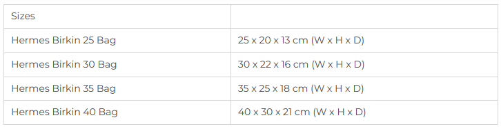 에르메스 버킨백 사이즈