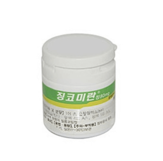 징코미란정-40mg-80mg-120mg-제품-사진